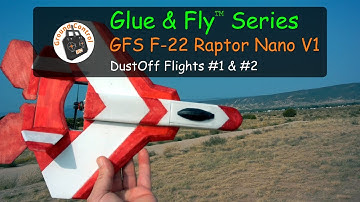 Glue & Fly™﻿ Series F-22 Raptor Nano V1 Warbird - DustOff Flights #1 & #2