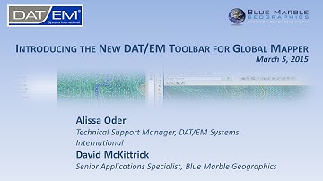Introducing the New DAT/EM Toolbar for Global Mapper