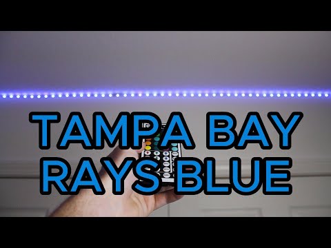 How to make TAMPA BAY RAYS BLUE on LED light strips!
