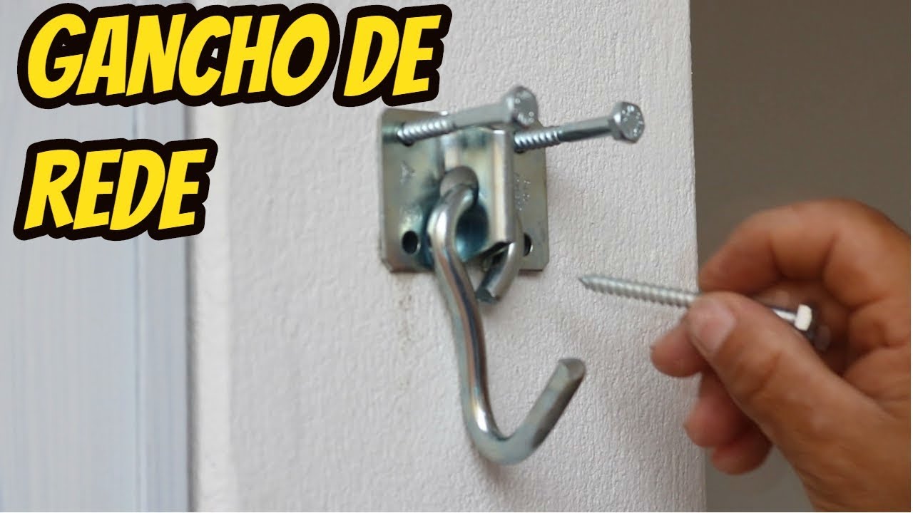 OLHA COMO INSTALAR GANCHO DE REDE - YouTube