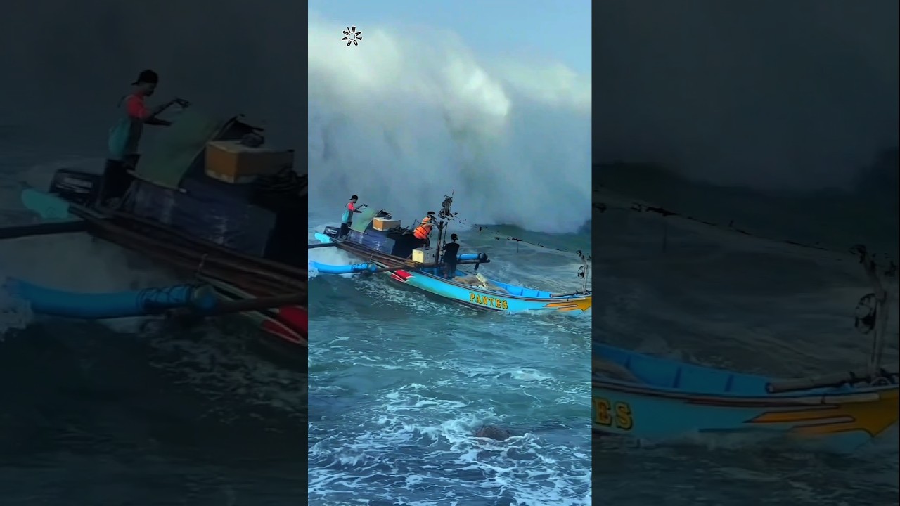 "Storm vs Fishing Boat: A Fierce Battle at Sea!" 🛥️🚤🛥️ 