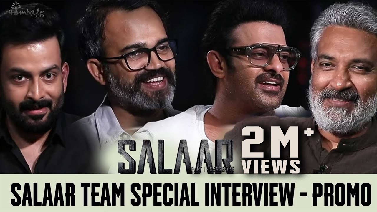 Salaar Team Special Interview - Promo | SS Rajamouli | Prabhas | Prithviraj | Prashanth Neel