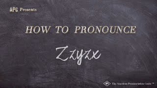 Learn how to pronounce "zzyzx" with the american pronunciation guide
("apg")! is devoted descriptive linguistics--i.e., t...