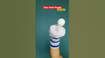 Make Sock Puppet Easy and Cute #youtubeshorts #shorts #ytshorts