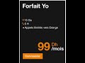 forfait Yo 99 dh أداء فاتورة اشتراك اورنج المغرب