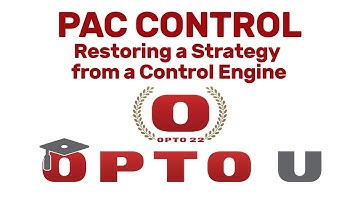 Restoring a Strategy from a Control Engine