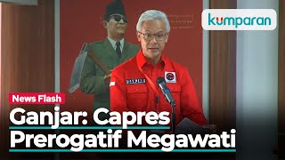 Ganjar Bacakan Hasil Rakernas PDIP: Capres Ditentukan Megawati