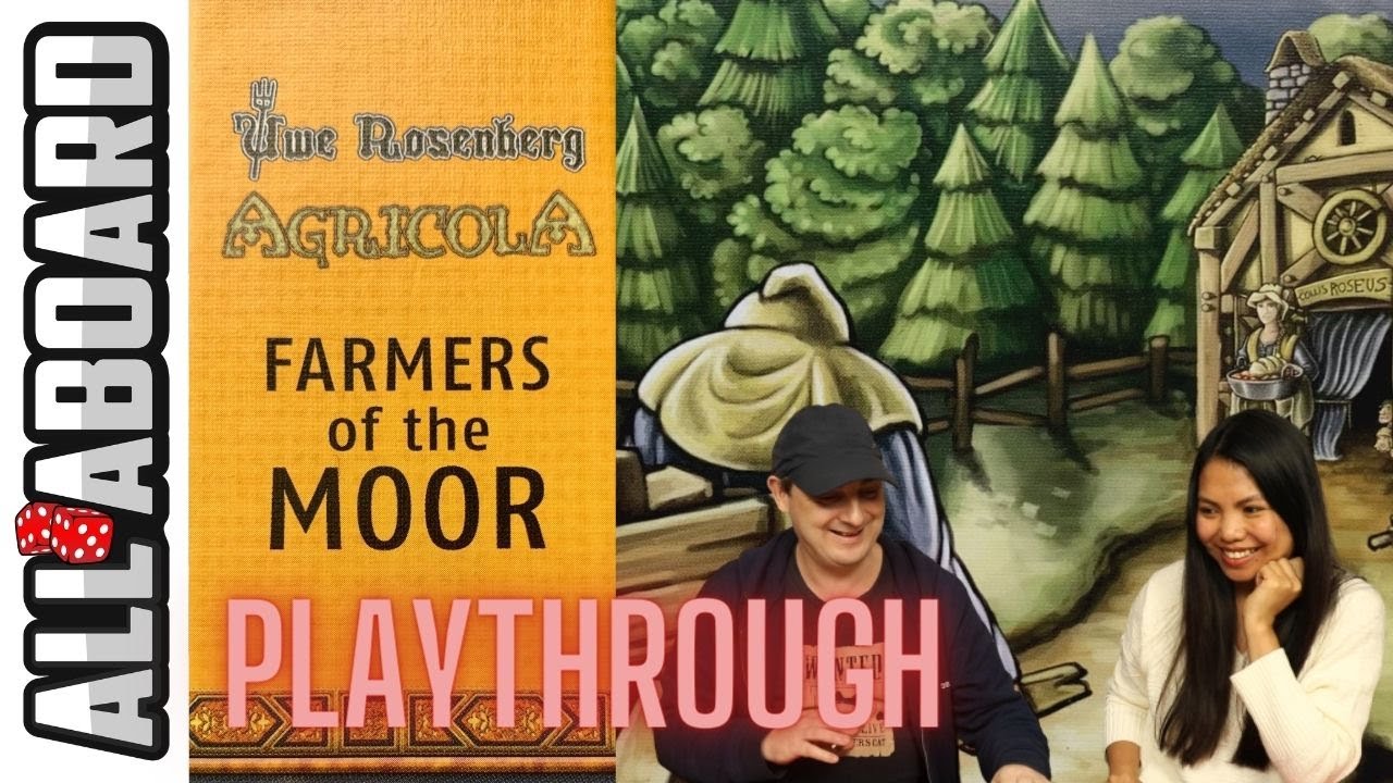 AGRICOLA with FARMERS OF THE MOOR | 2 Player Playthrough | Medieval Farming in the 21st Century