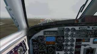 FS9 - PMDG B1900D LDA/DME 19 Approach and Landing At KDCA