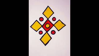DRAW SIMPLE SQUARE GEOMETRIC DRAWING #bhatchitra#sankalpchitra#art#music#ideas@A.D.art&craft world