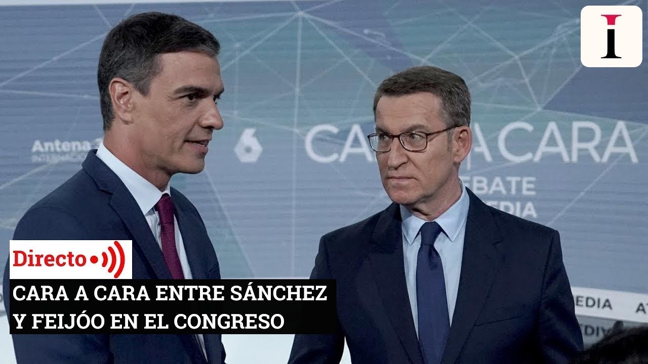 Cara a cara de Pedro Sánchez y Feijóo en el Congreso de los diputados ...