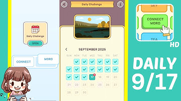 Connect Word Daily Challenge September 17 Answers Walkthrough
