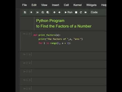 #python programe to find the factor of a number || coding - YouTube