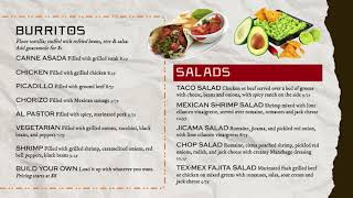 Torn Edge Mexican Restaurant Menu Boards - Digital Menu Boards - MustHaveMenus