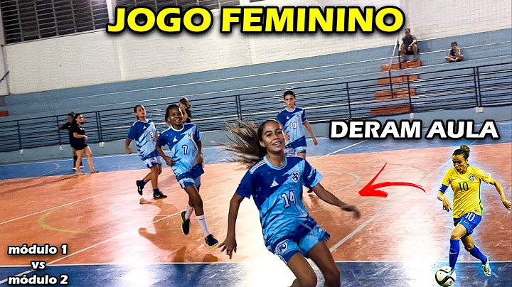 Jogo de futsal  Feminino - Elas deram aula em quadra 😱