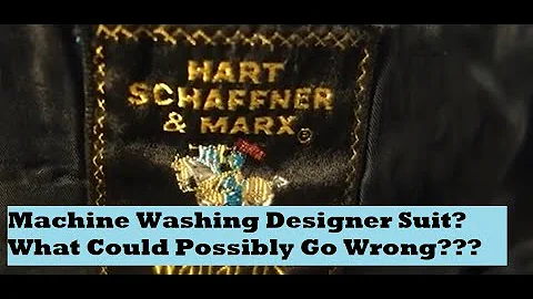 Machine Washing Hart Schaffner Marx 'Dry Clean Onl...