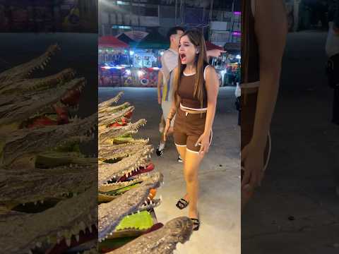 Foreigners vs Indians in Thailand Street food 🐊🦀 #funny #comedy