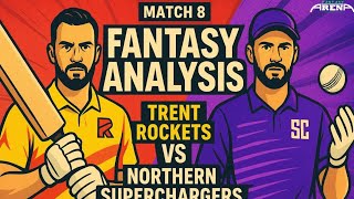 TRT vs NOS | Shocking 1st Innings Record😲| 8th Match | The Hundred | TRTvNOS Dream11 Team | TRTvsNOS