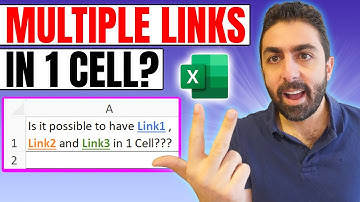 Insert MULTIPLE hyperlinks in SAME cell in Excel  🔗