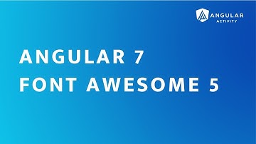 Angular 7 - Font Awesome 5