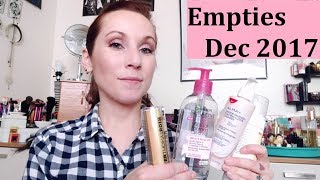 EMPTIES DEC 2017. Lots of HOLY GRAIL products