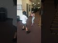 Girls beats boy in sparring match