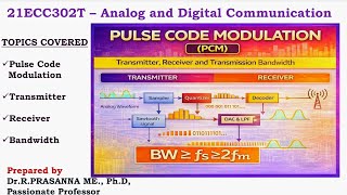 Pulse Code Modulation (Basic Operation)- Transmitter &amp; Receiver