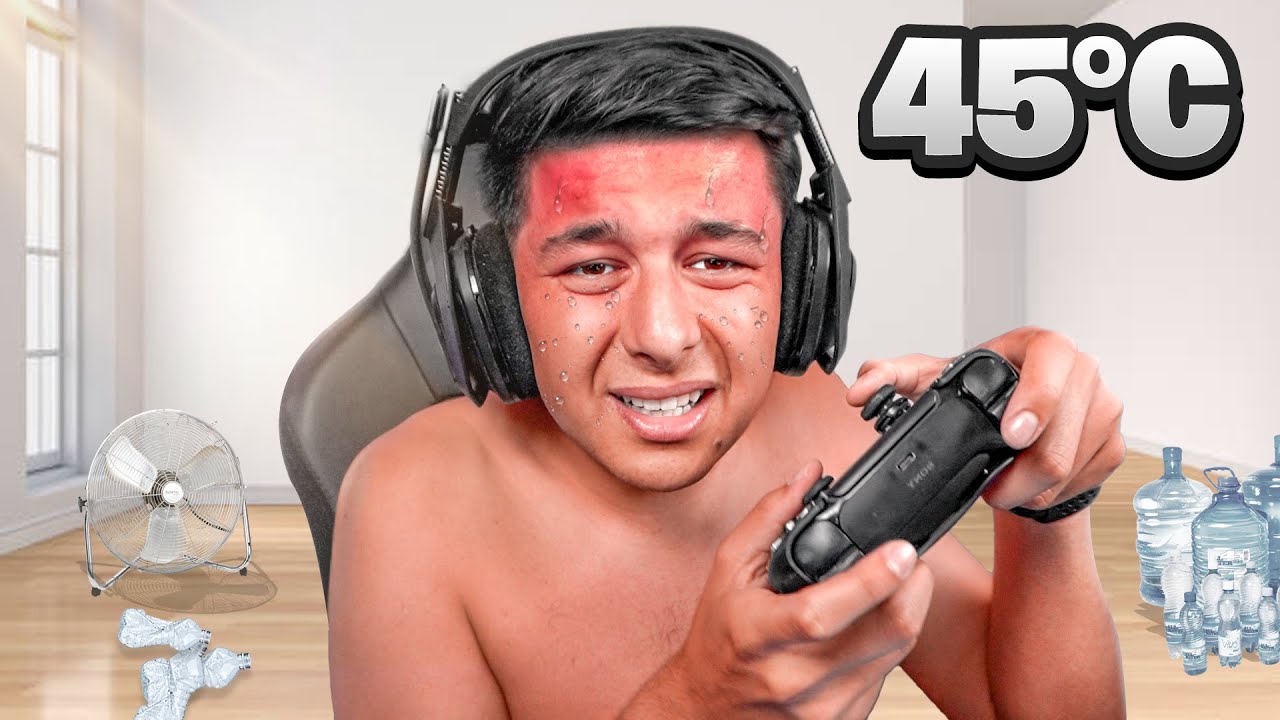 Ik speelde Fortnite in 45+ GRADEN KAMER! 🥵 (GAAT FOUT)