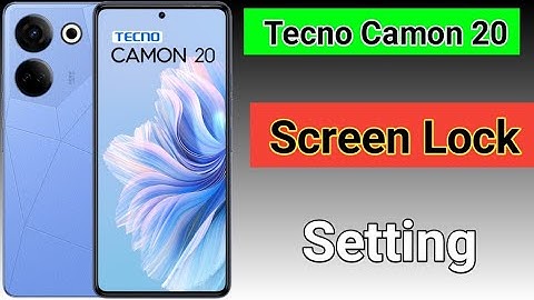 How to set screen lock in Tecno Camon 20/Tecno Camon 20 me screen lock kaise lagaye/pin pattern
