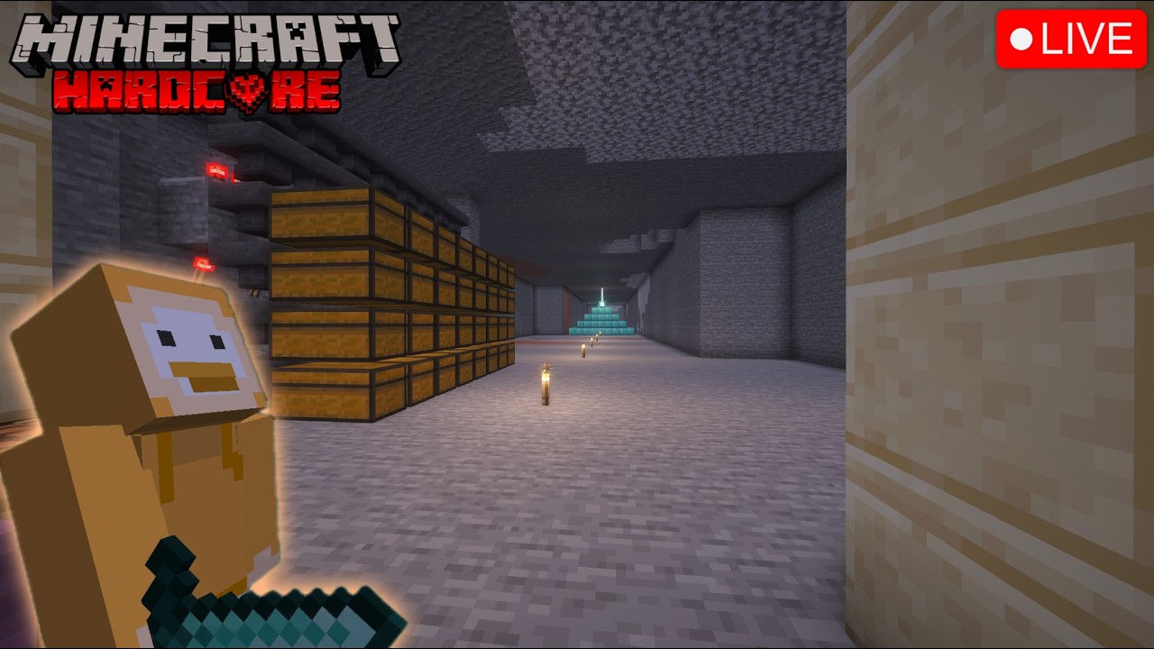 Hardcore Minecraft LIVE! - Quest for the RAREST BLOCKS!