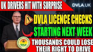 🚨 UK Drivers Face Shock DVLA Crackdown  Surprise Licence Checks Begin Next Week  Thousands at Risk