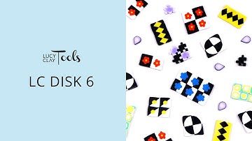 LC Disk 6 polymer clay patterns.