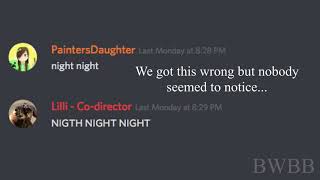 Last year we tried singing Revenge in a voice acting discord but I just now found the file