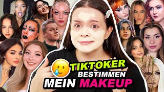 Ich bereue ALLES… 🤡 Tiktoker suchen mein Makeup aus 🥲