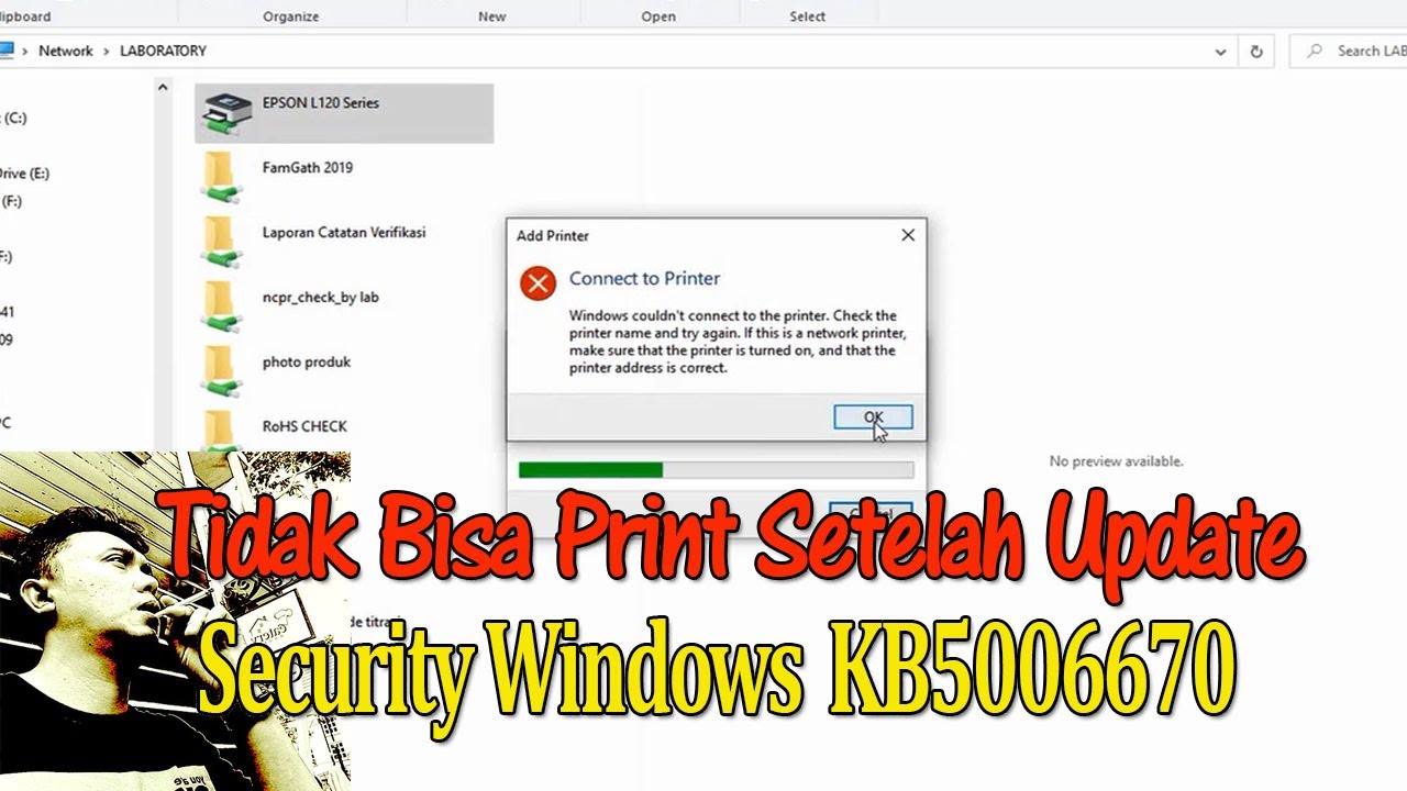 Tidak Bisa Print setelah Windows Update - November 2021 