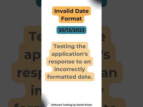 Invalid Date Format