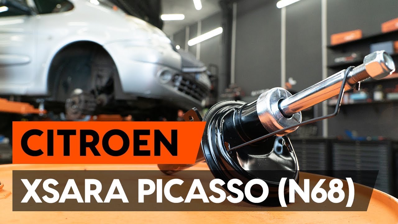 Como substituir coluna de suspensão dianteira no CITROEN XSARA PICASSO (N68) [TUTORIAL AUTODOC]