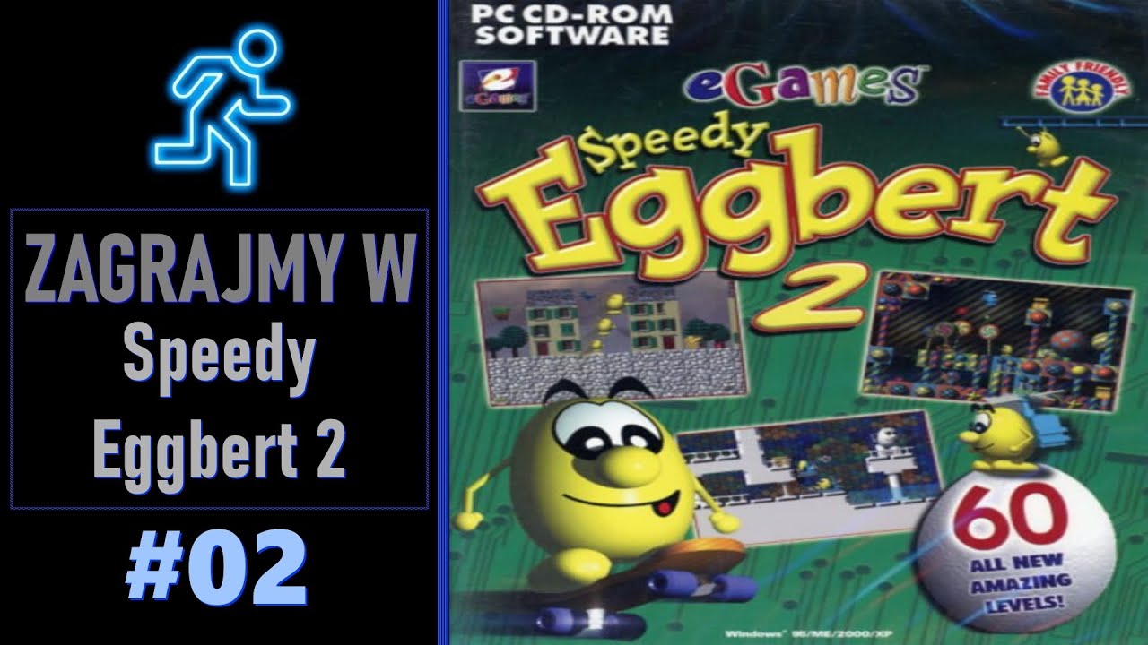 Speedy Eggbert PC CD-ROM Software eGames Speedy Eggbert