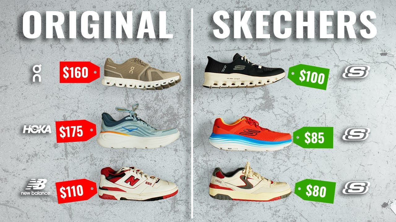 Skechers vs big brands - Scam or same shoes!? Hoka On New balance