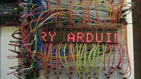 Arduino Scrolling 56x8 LED matrix