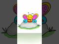 Cute butterfly easy drawing for kids #howtodraw #simple #artforkids #diy #creative #kidsvideo #yt