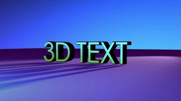 3D TEXT EXAMPLE using Zaxwerks