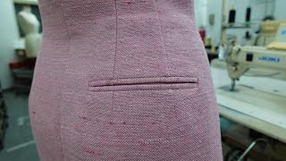 How to sew a Back Pocket of a Skirt