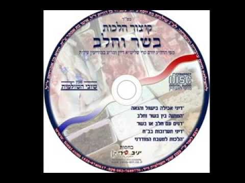 הלכות בשר בחלב - YouTube