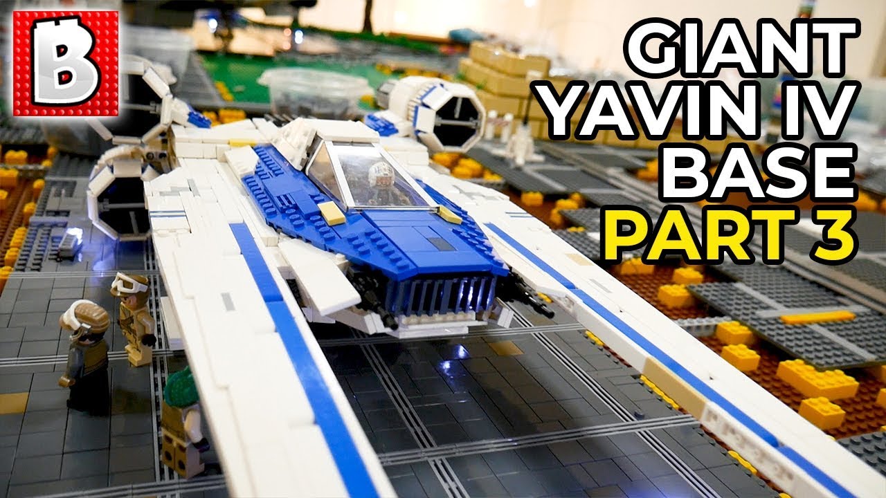 Massive LEGO Yavin IV Rebel Base from Star Wars | Part 3 - Temple Foundations & Jungle Expansion!