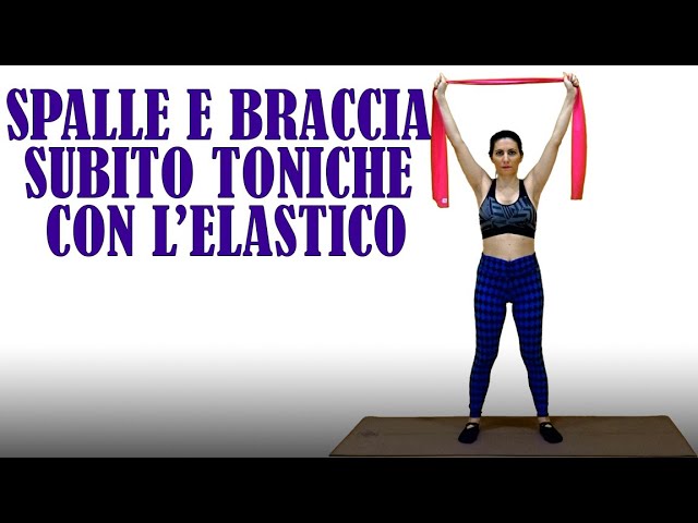 esercizi braccia con elastico - esercizi con elastico per braccia - esercizi  con elastico lungo 