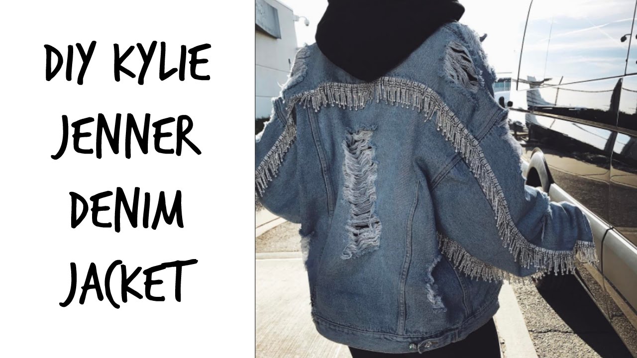 Diy Kylie Jenner Inspired Denim Jacket Youtube
