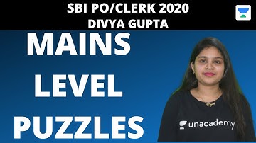 Day-2 : Mains Level Puzzles for SBI PO/Clerk 2020  by Divya Gupta
