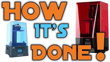 SLA Printer - How to Start your First Print - Pt03 3D Printing Basics
