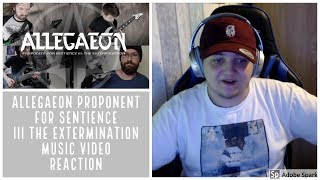 Allegaeon Proponent For Sentience III   The Extermination music video  REACTION